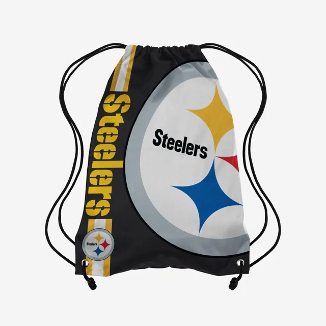 Pittsburgh Steelers Sac à dos à cordon avec grand logo