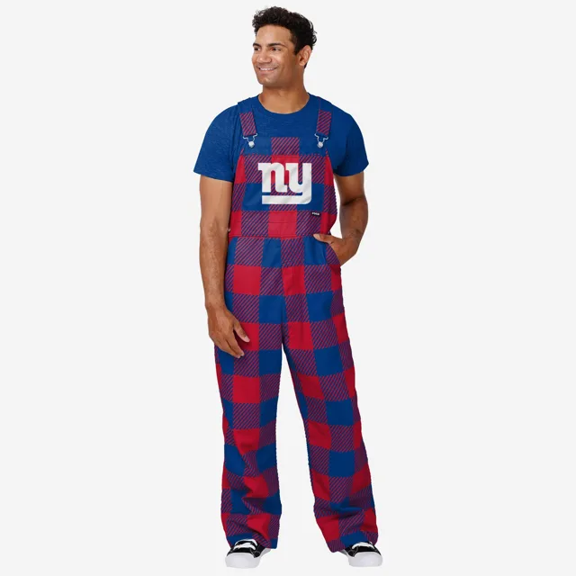 New York Giants Salopette à carreaux pour hommes
