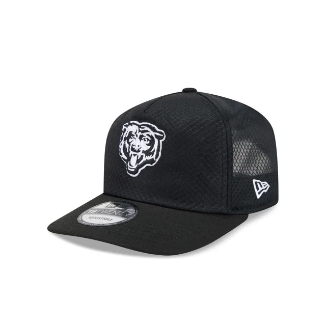 Chicago Bears Casquette de camionneur en maille noire et blanche 19TWENTY