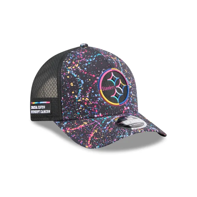 Pittsburgh Steelers 2025 Casquette de camionneur Crucial Catch 9FORTY M-Crown A-Frame