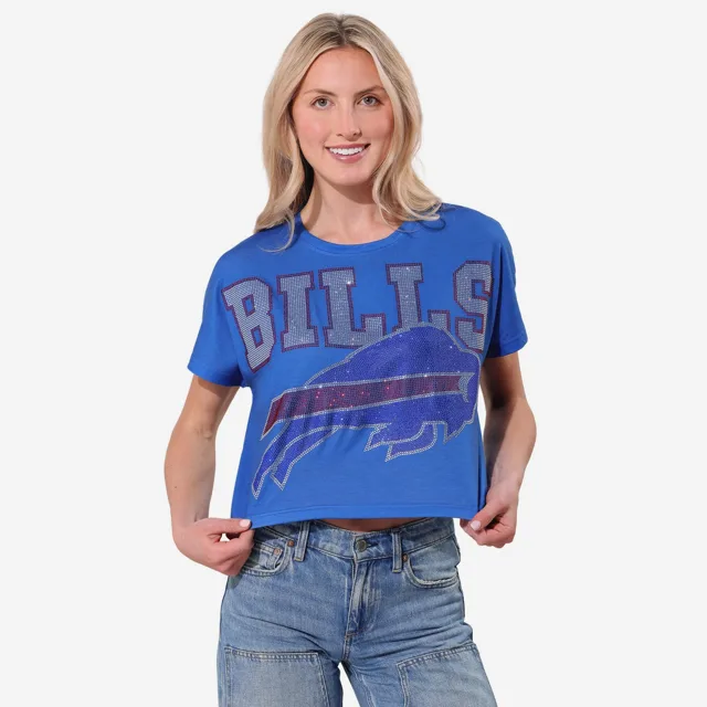 Buffalo Bills Haut court avec gros mot-symbole en strass