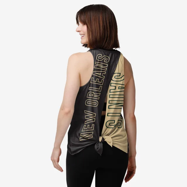 New Orleans Saints Haut sans manches brise-cravate pour femme