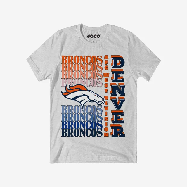 Denver Broncos T-shirt avec mot-symbole dégradé