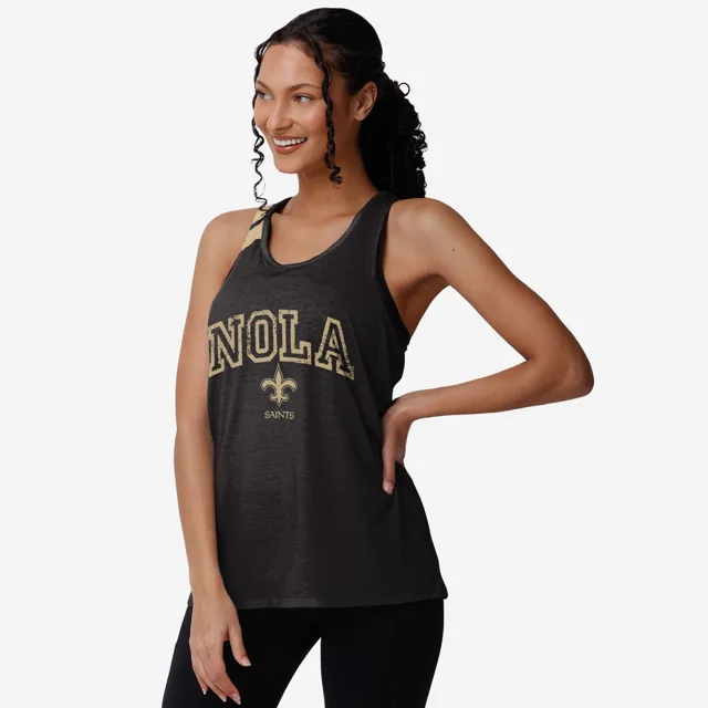 New Orleans Saints Haut sans manches Team Twist pour femmes