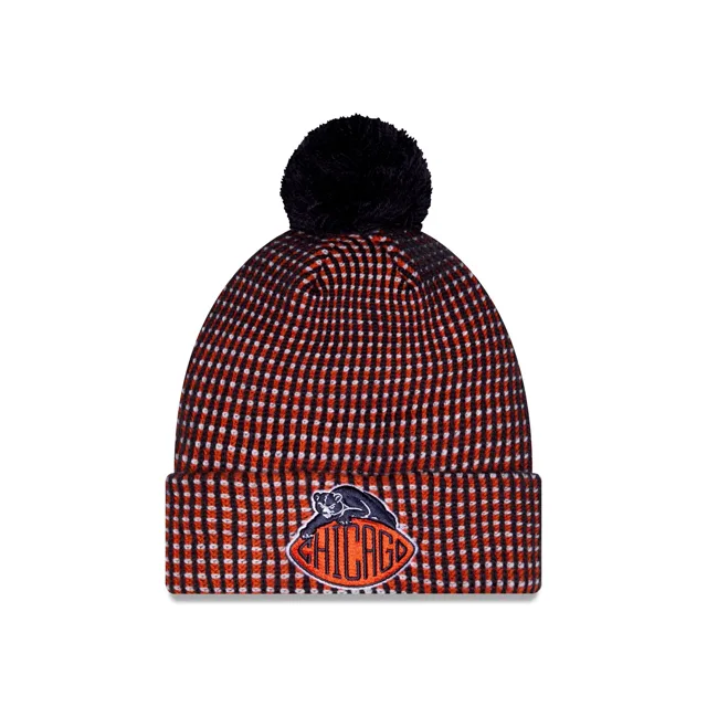 Chicago Bears 2026 Rivalries Bonnet en tricot à pompon pour enfants