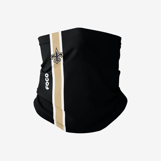 Écharpe de guêtre de ligne de touche New Orleans Saints sur le terrain