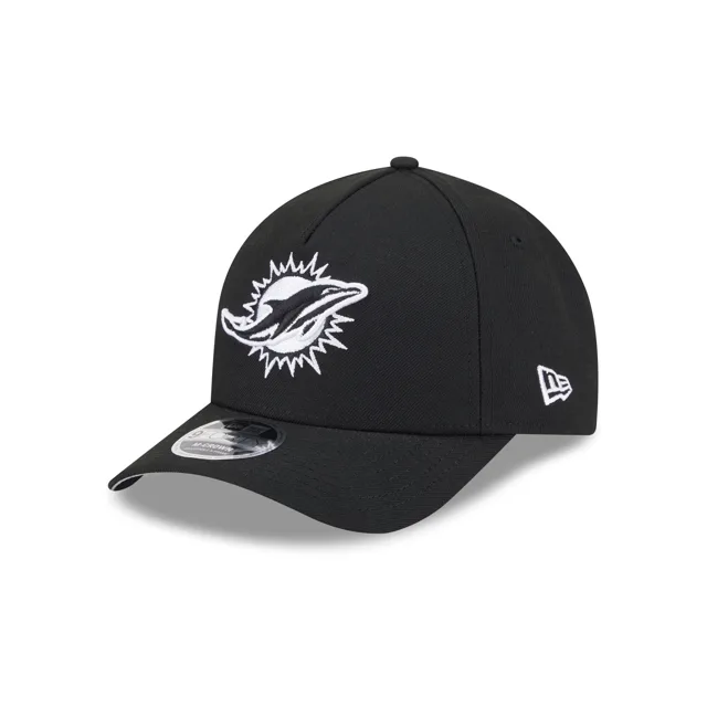 Miami Dolphins Casquette Snapback 9FORTY M-Crown A-Frame noire et blanche
