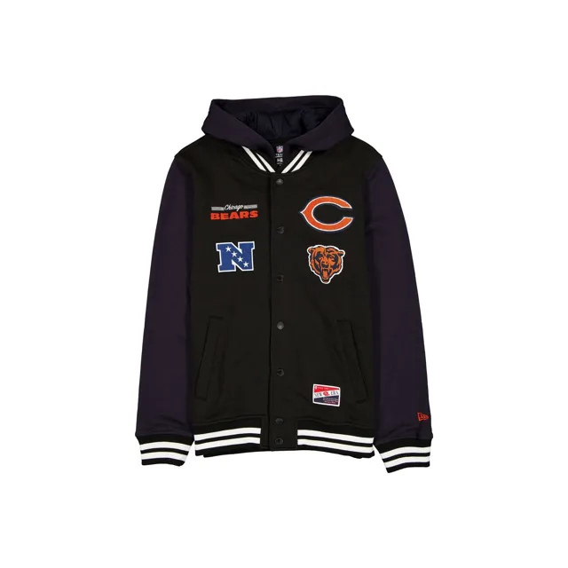 Veste noire rétro Chicago Bears