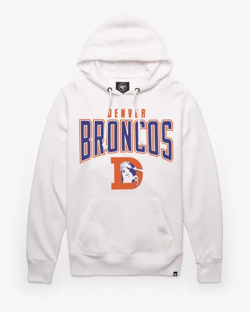Denver Broncos ÉLÉMENTS HISTORIQUES DE L'ÉQUIPE ARCH '47 HEADLINE HOOD