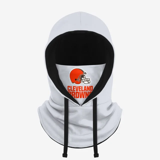 Cleveland Browns Guêtre à capuche blanche avec cordon de serrage