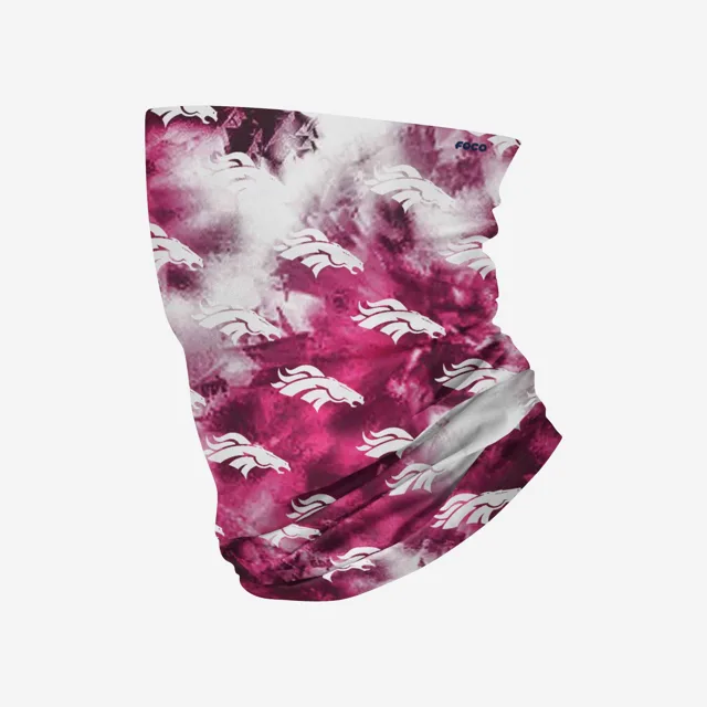 Denver Broncos Écharpe guêtre rose tie-dye