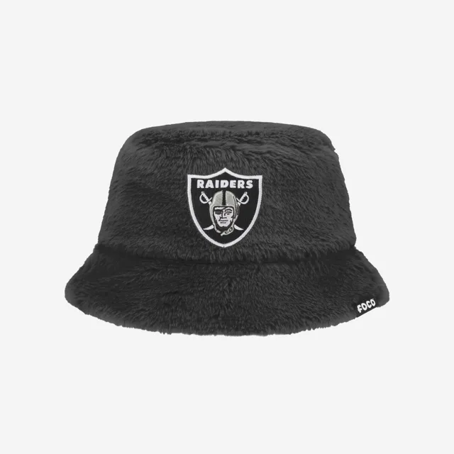 Las Vegas Raiders Chapeau bob réversible en fausse fourrure