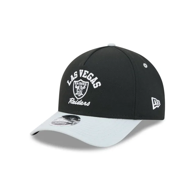 Las Vegas Raiders Casquette Snapback à cadre en A avec graphique arqué 9FORTY M-Crown