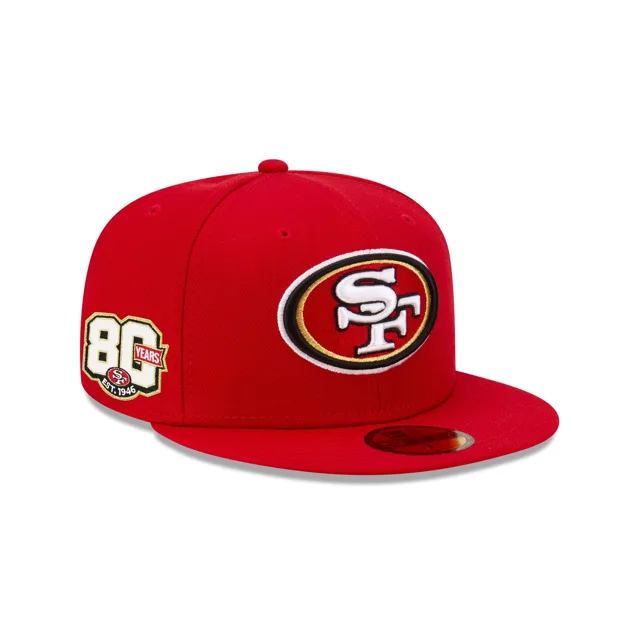 San Francisco 49ers Patch latéral du 80e anniversaire 59FIFTY installé