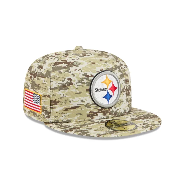 Pittsburgh Steelers 2025 Salut au service Fan Gear 59FIFTY Chapeau ajusté