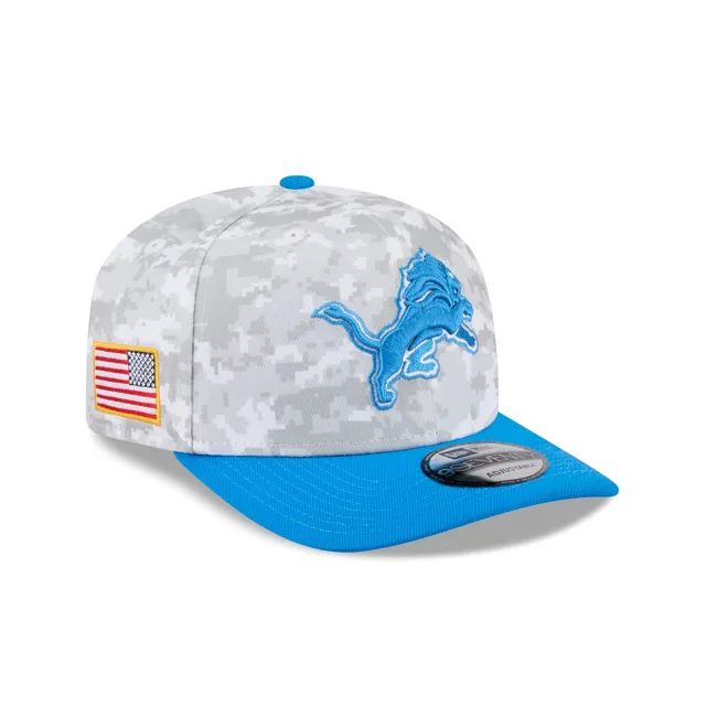 Detroit Lions 2025 Salut au service Fan Gear 9SEVENTY Chapeau extensible à bouton-pression