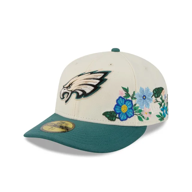 Philadelphia Eagles Chapeau ajusté 59FIFTY blanc à fleurs tonales