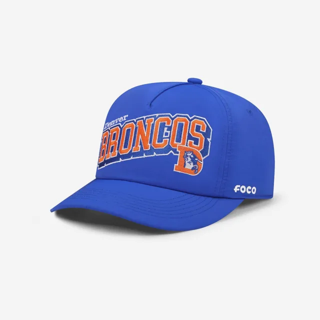Denver Broncos Casquette RF avec mot-symbole ondulé rétro Poly Marquee