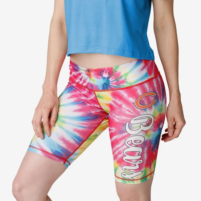 Chicago Bears Short de vélo tie-dye pour femme