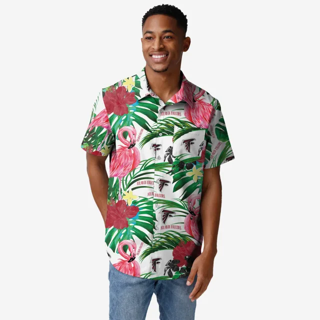 Atlanta Falcons Chemise boutonnée flamant rose