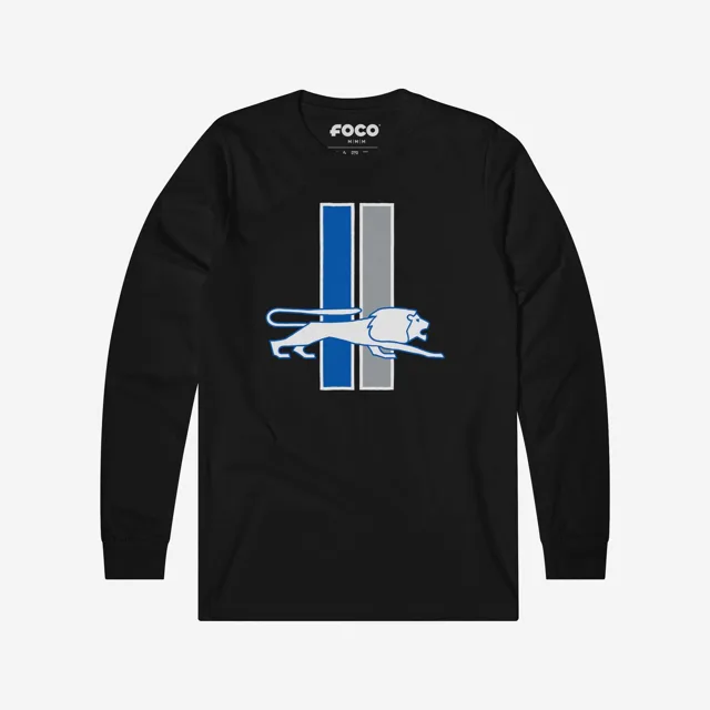 Detroit Lions 1961 T-shirt à manches longues avec logo rétro