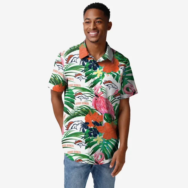 Denver Broncos Chemise boutonnée flamant rose