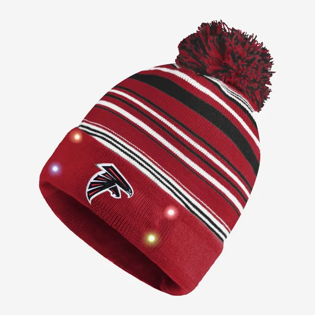 Bonnet lumineux à rayures horizontales Atlanta Falcons
