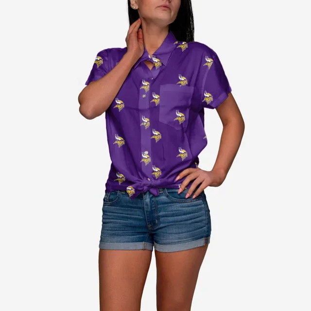 Minnesota Vikings Logo Blast Chemise boutonnée pour femme