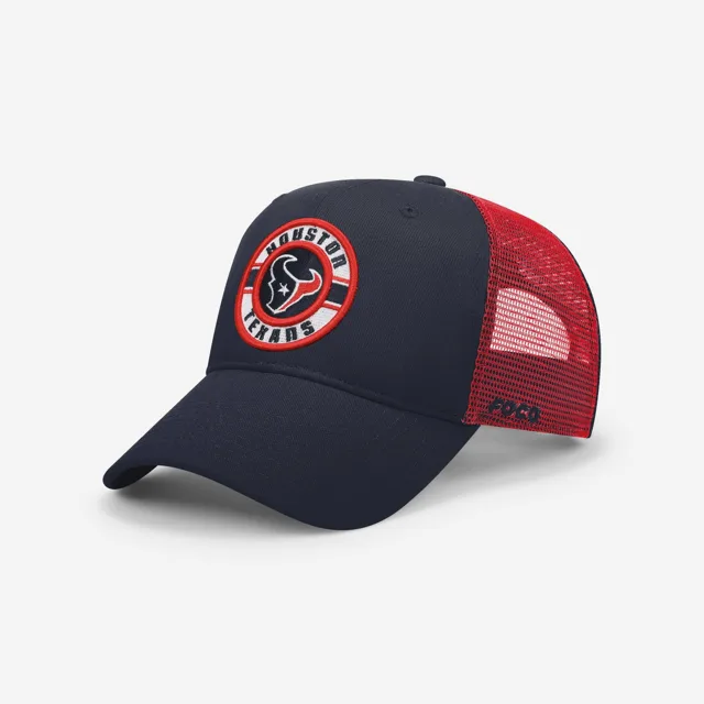 Casquette de camionneur bicolore Houston Texans Patch
