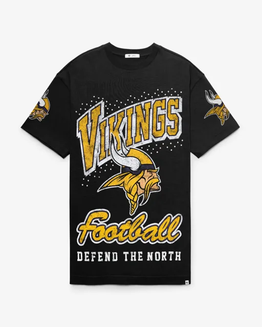 Minnesota Vikings ROBE T-SHIRT GEMSTONE SWASH '47 FEMME