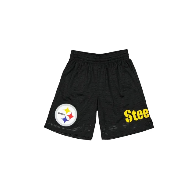 Short noir en maille Pittsburgh Steelers