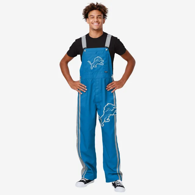 Detroit Lions Salopette à bretelles Team Stripe pour hommes