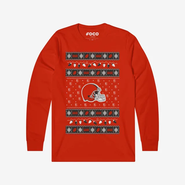 Cleveland Browns Pull à manches longues Holiday Lights