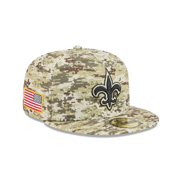 New Orleans Saints 2025 Salut au service Fan Gear 59FIFTY Chapeau ajusté