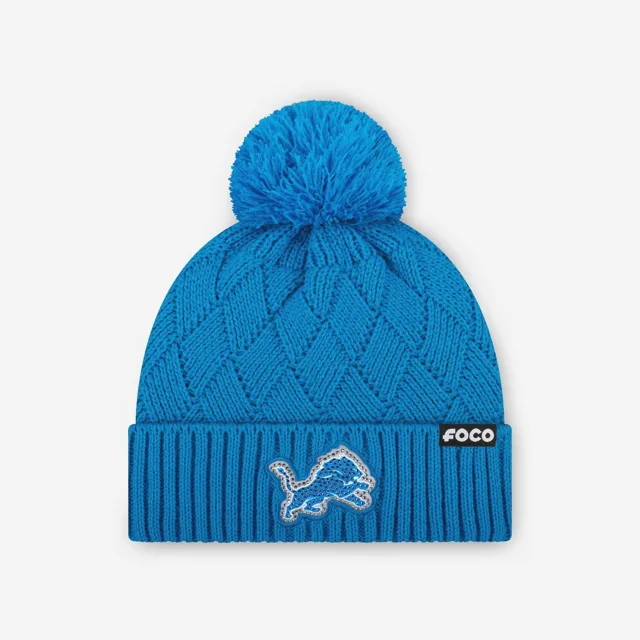 Detroit Lions Bonnet croisé avec logo principal en strass