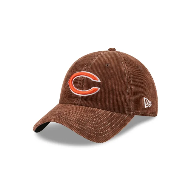 Chicago Bears Chapeau réglable classique décontracté en velours côtelé marron délavé