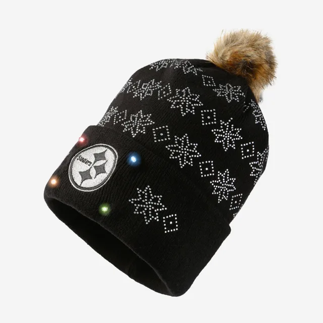 Bonnet lumineux à strass Pittsburgh Steelers