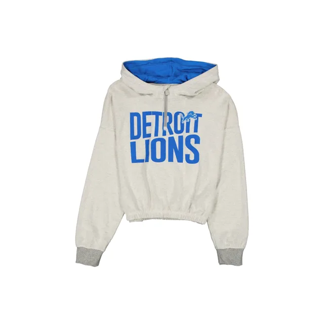 Sweat à capuche Detroit Lions Sport Night Heather Grey pour femme