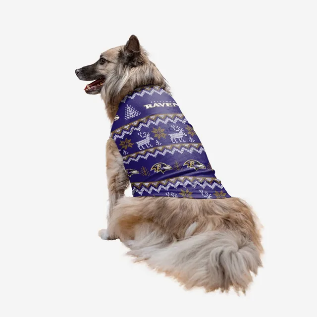 Baltimore Ravens Pull moche pour vacances en famille pour chiens