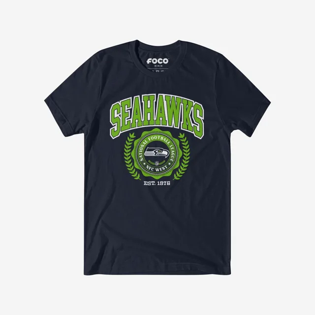 T-shirt à écusson de l'équipe Seattle Seahawks