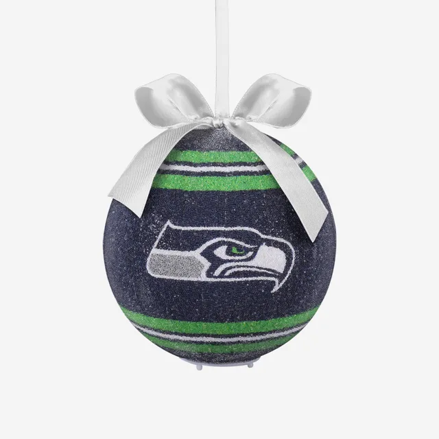 Seattle Seahawks Ornement boule incassable à LED