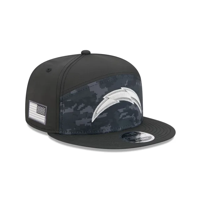 Los Angeles Chargers 2026 Salut au service Panneau divisé 9FIFTY Snapback Hat