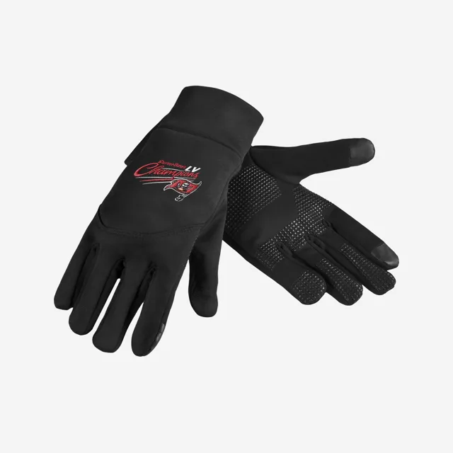 Gants en néoprène Tampa Bay Buccaneers Super Bowl LV Champions avec mot-symbole