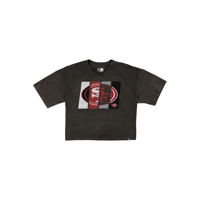 San Francisco 49ers T-shirt court noir Sport Night pour femme
