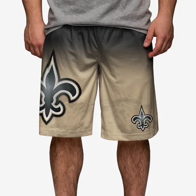 New Orleans Saints Short d'entraînement dégradé à gros logo