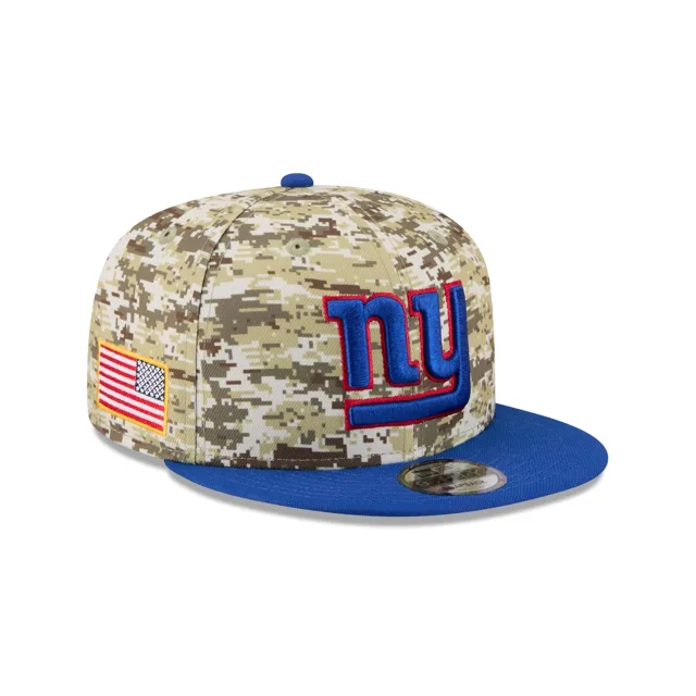 New York Giants 2025 Salut au service Fan Gear 9FIFTY Snapback Hat