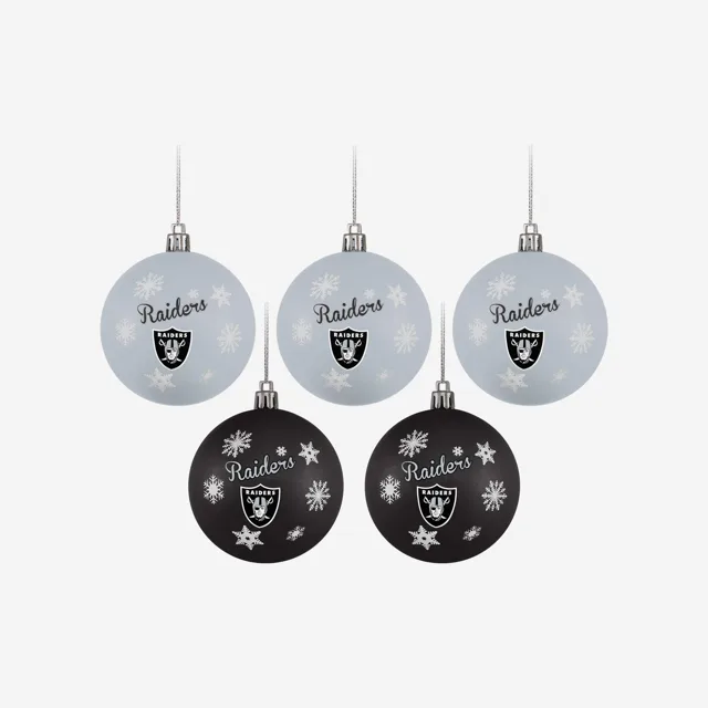 Las Vegas Raiders Lot de 5 boules incassables